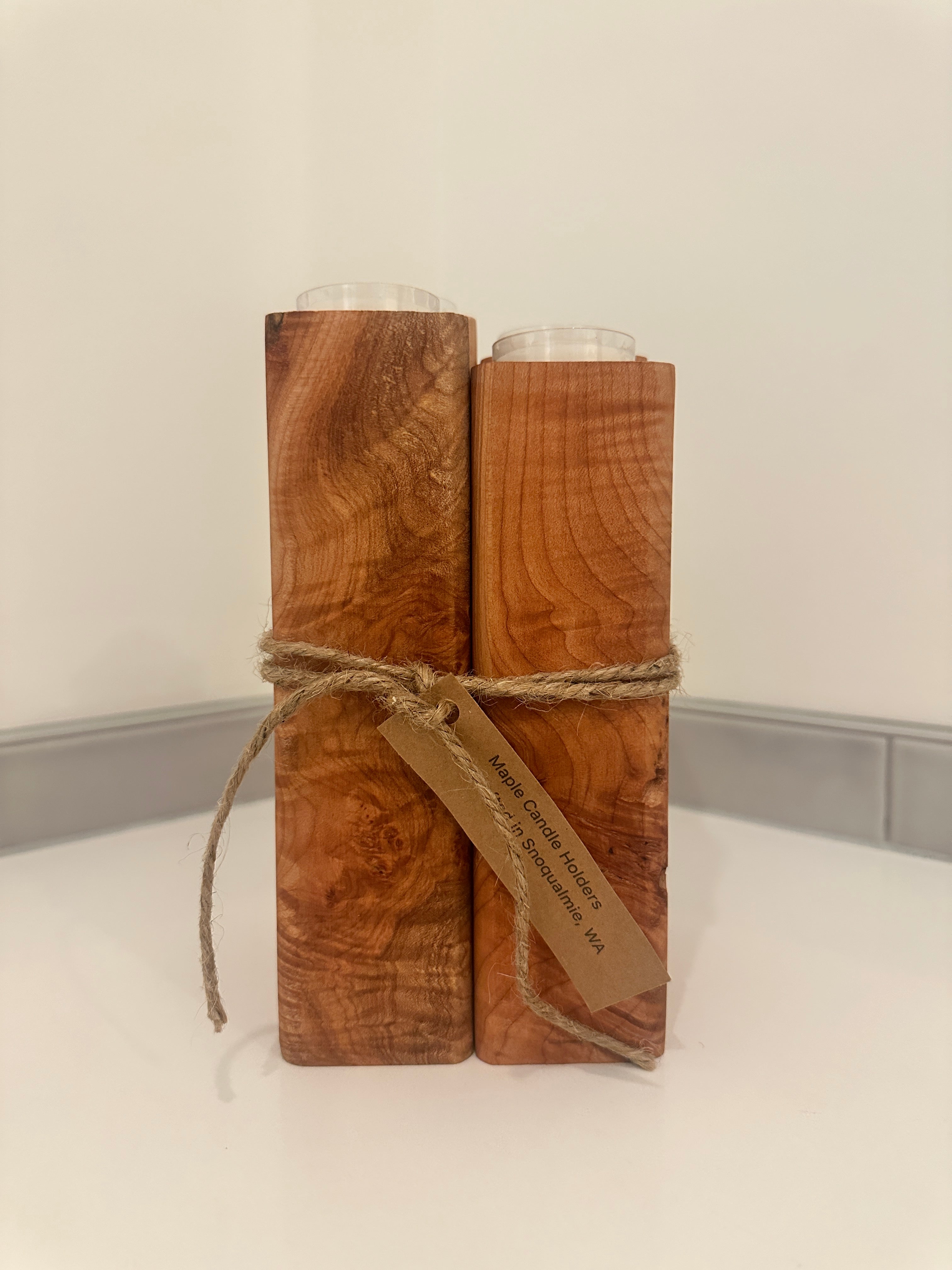 Hand crafted candle holders