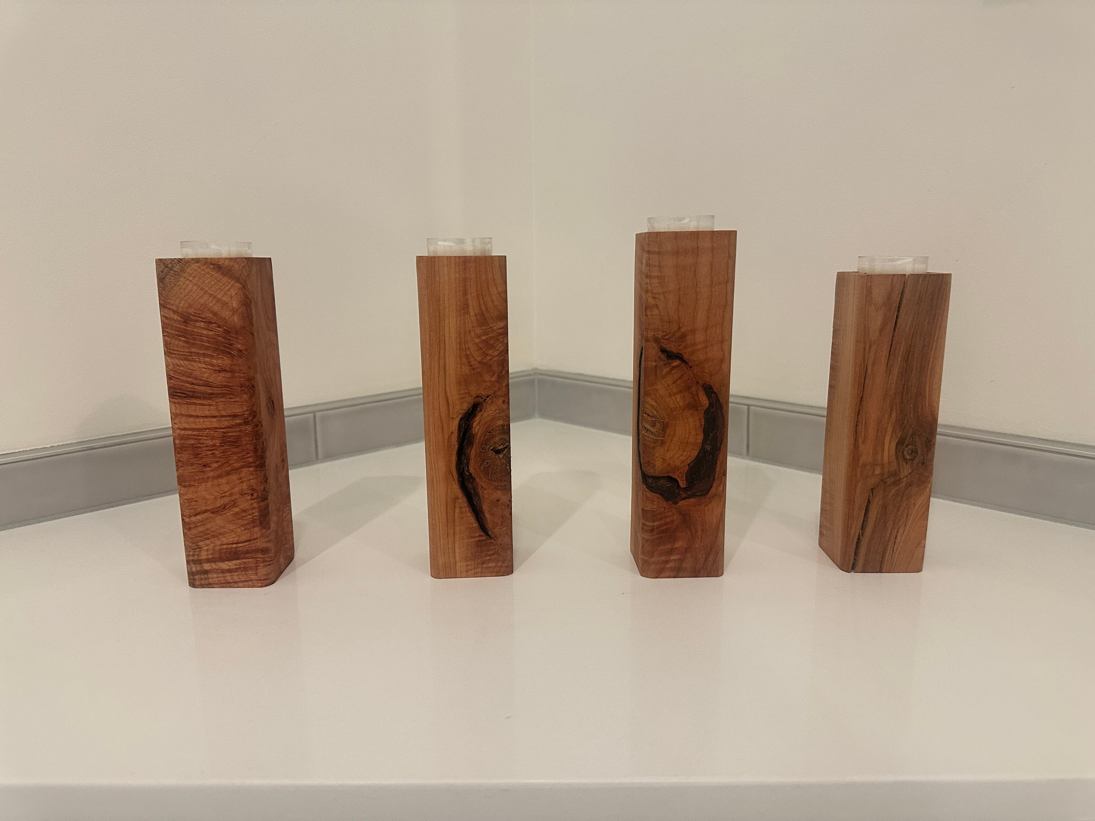 Hand crafted candle holders