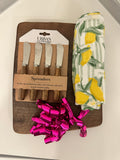 Black Walnut Charcuterie Board + Accessories
